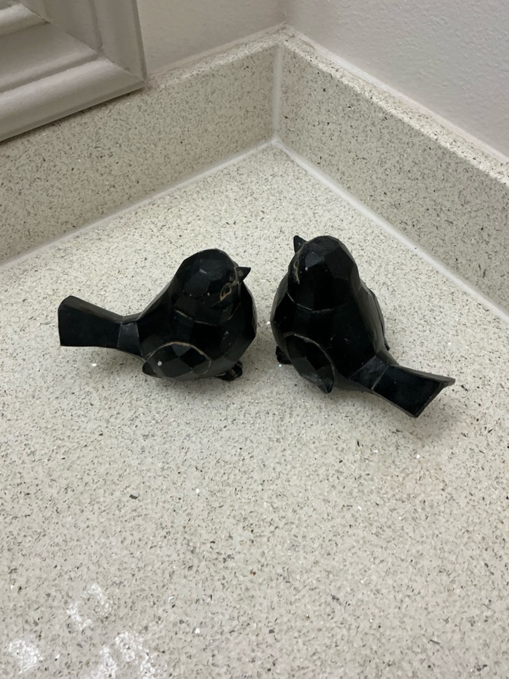 Hobby Lobby Pair of Black Decorative Bird Figurines